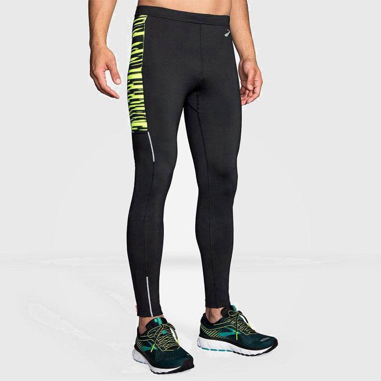 Brooks Nightlife Running Leggings Herr 258619-CFW Grå